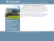 Tablet Screenshot of hollyridgehealthcare.com